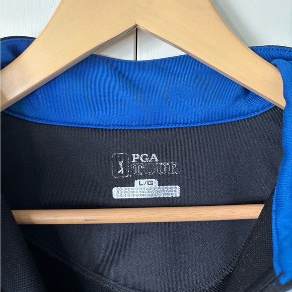 Black and Blue PGA Tour Quarter-Zip Pullover - Picture 2 of 4